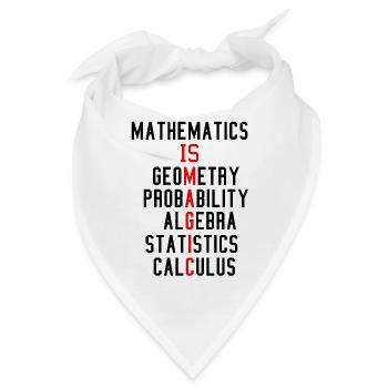 Mathematik ist wie Magie - Bandana - Weiß - Vorne
