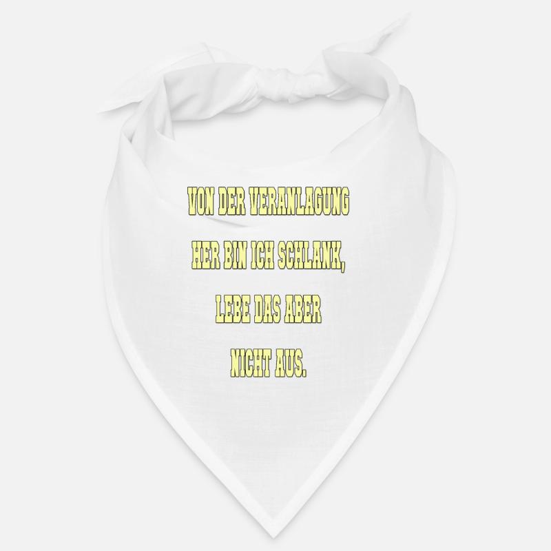 Spruch Schlank Bandana