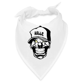 Halle Clown - Bandana - Weiß - Vorne