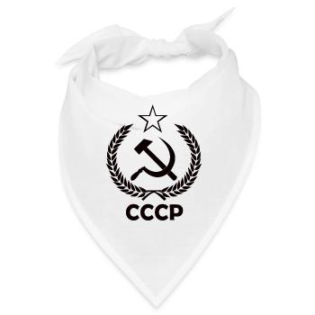 Wappen der СССР UDSSR - Bandana - Weiß - Vorne