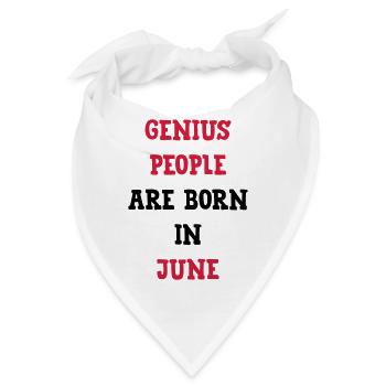 Geburtstag / Juni / Partei / Geschenk - Bandana - Weiß - Vorne