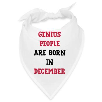 Geburtstag / Dezember / Partei / Geschenk - Bandana - Weiß - Vorne