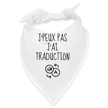 Übersetzer / Übersetzerin / Übersetzung / - Bandana - Weiß - Vorne