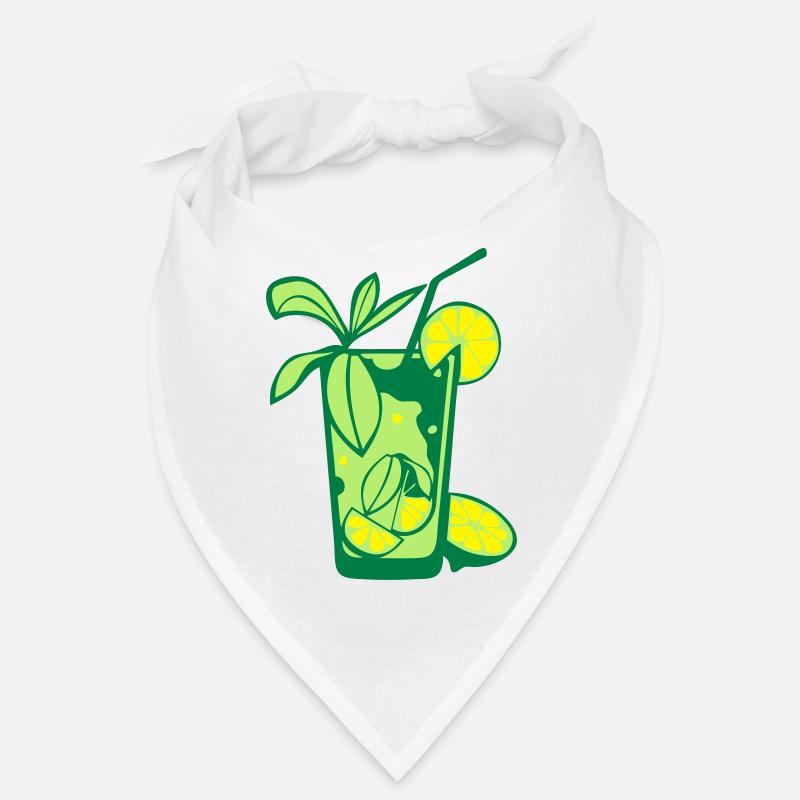Glas mojito Alkohol Stroh Puck citr Bandana