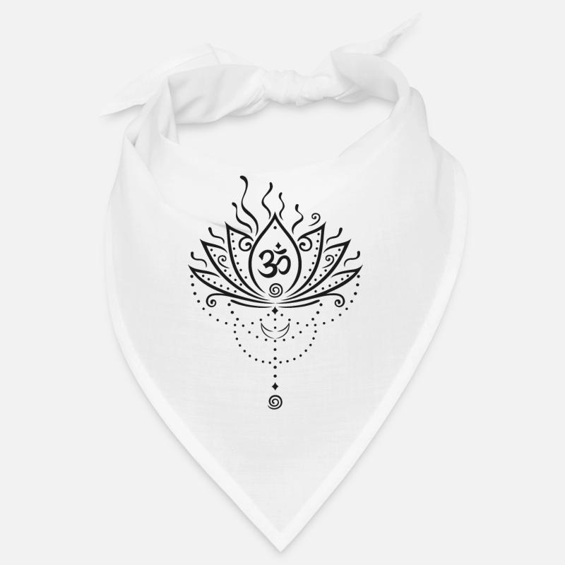 Fleur de lotus, version noire Bandana