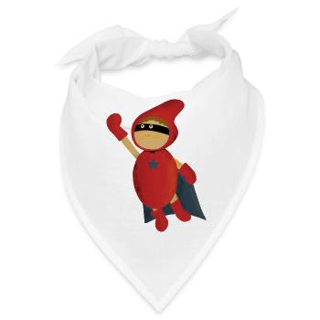 Superheld - Bandana - Weiß - Vorne