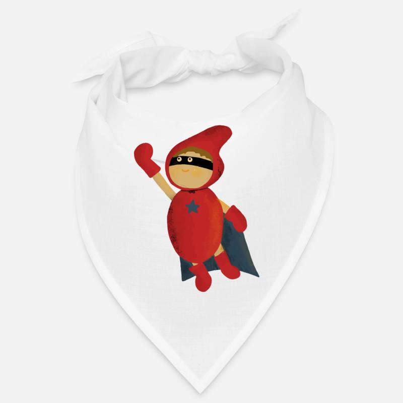Superheld - Bandana - Weiß