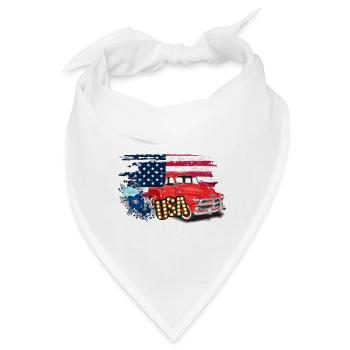 USA - Bandana - Weiß - Vorne
