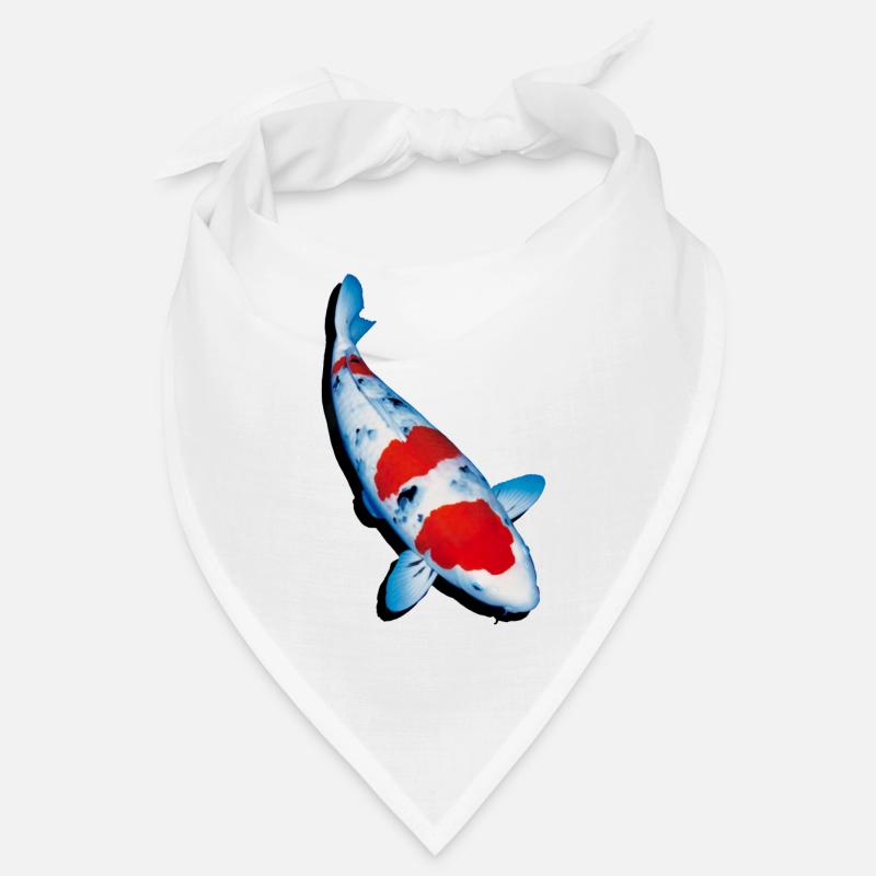 Carpe koi - Bandana - blanc