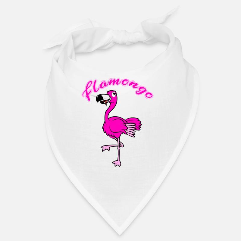 flamongo - Bandana - white