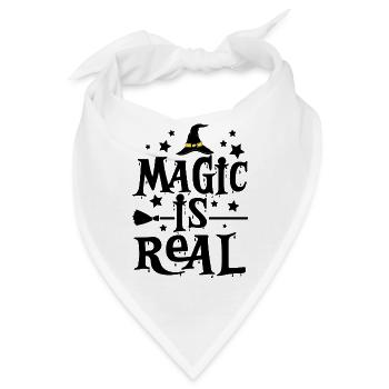Magie ist real - Bandana - Weiß - Vorne