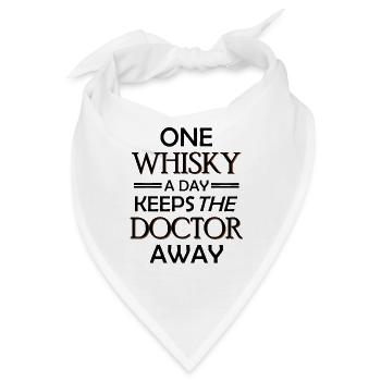 Whisky Whiskey - Bandana - Weiß - Vorne