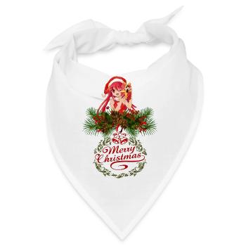 Marry Christmas Anime - Bandana - Weiß - Vorne
