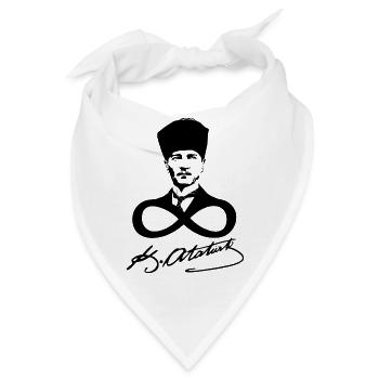 Atatürk-Signatur - Bandana - Weiß - Vorne
