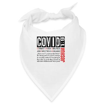 Jesu Christ Saves - Christian Shirt - Covid 19 - Bandana - Weiß - Vorne