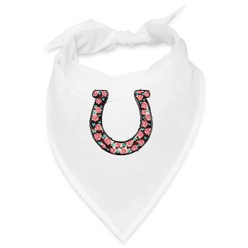 Hufeisen - Bandana - Weiß - Vorne