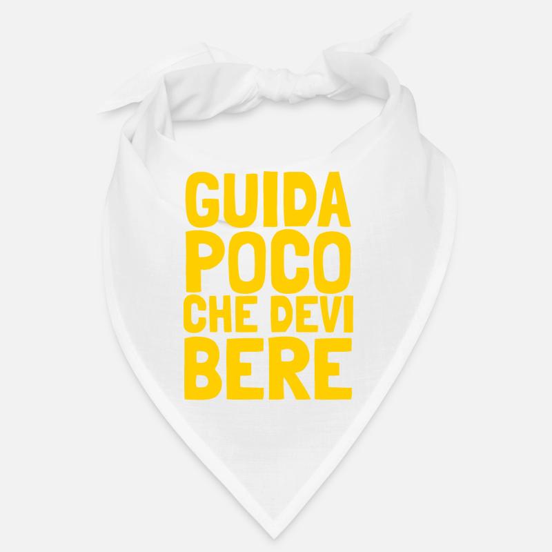 GUIDA POCO CHE DEVI BERE giallo - Bandana - bianco
