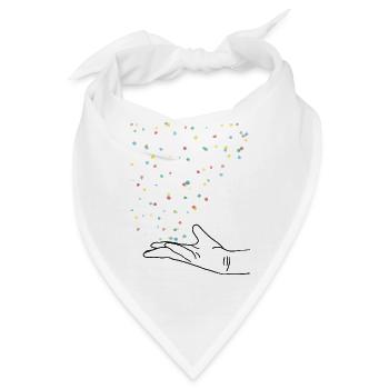 Konfetti - Bandana - Weiß - Vorne