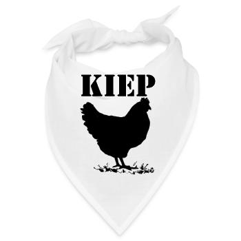 Kippen, Huhn, Brabant Dialekt - Bandana - Weiß - Vorne