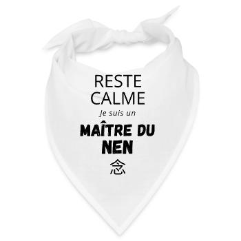 Bleibt Ruhiger Meister des NEN - Anime Manga - Bandana - Weiß - Vorne