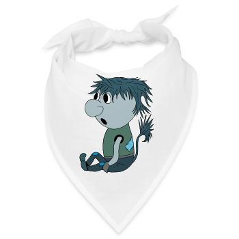 Blue Troll - Bandana - Weiß - Vorne
