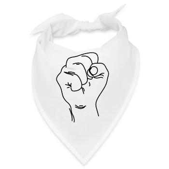 Freies Palästina - Bandana - Weiß - Vorne