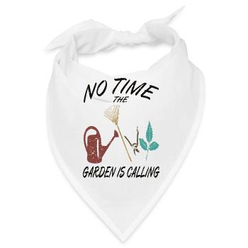 Der Garten Ruft Gärtner Rechen Leidenschaft - Bandana - Weiß - Vorne