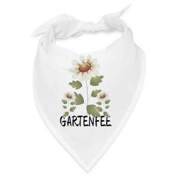 Blumen Für Die Gartenfee Gärtnerin Garten Geschenk - Bandana - Weiß - Vorne
