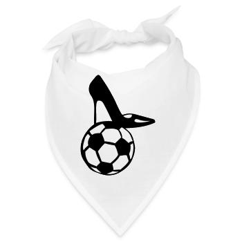 Fußball Schuh Absätze Nadel Frau - Bandana - Weiß - Vorne