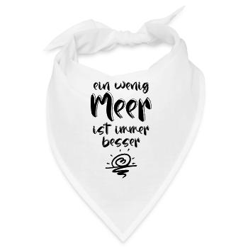 Meer Sommer Urlaub Ferien Strand Küste Ferien - Bandana - Weiß - Vorne