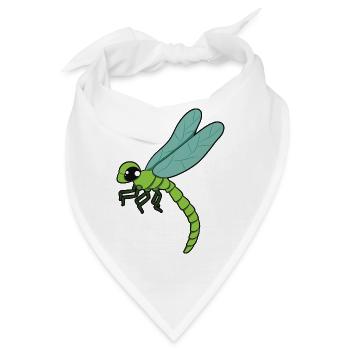 Libelle - Bandana - Weiß - Vorne