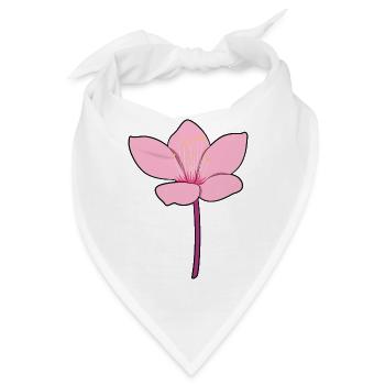 Japanische Kirschblüte - Bandana - Weiß - Vorne