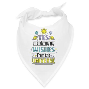 Gesetz der Anziehung Manifestation spirituell - Bandana - Weiß - Vorne