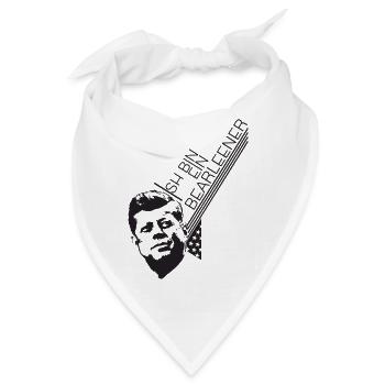 Ich bin ein BERLINER! JFK - Bandana - Weiß - Vorne