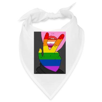 Lgbtq Lesbian - Bandana - Weiß - Vorne