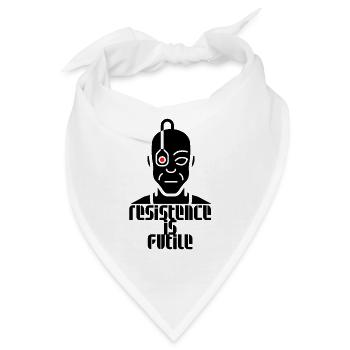 Resistence is futile - Widerstand ist zwecklos - Bandana - Weiß - Vorne