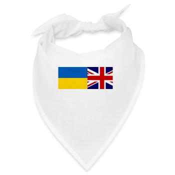 Solidarität mit der Ukraine - Bandana - Weiß - Vorne