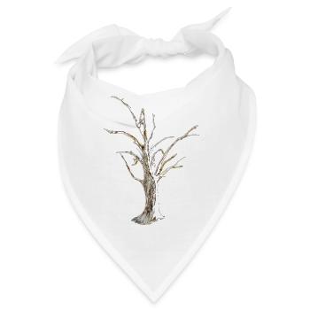 Baum - Bandana - Weiß - Vorne