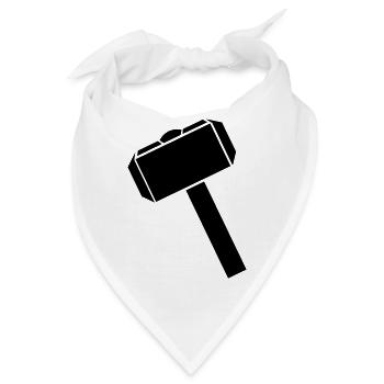 Hammer - Bandana - Weiß - Vorne