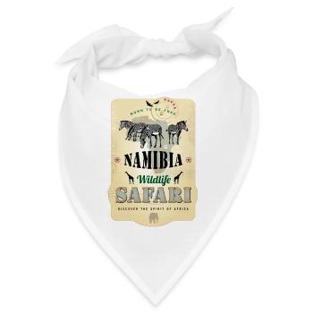 Zebras Wildlife Safari Namibia Afrika Abenteuer - Bandana - Weiß - Vorne