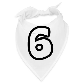 6 - Bandana - Weiß - Vorne