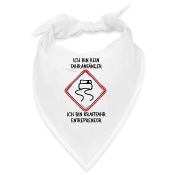 Kraftfahr-Entrepreneur - Bandana - Weiß - Vorne