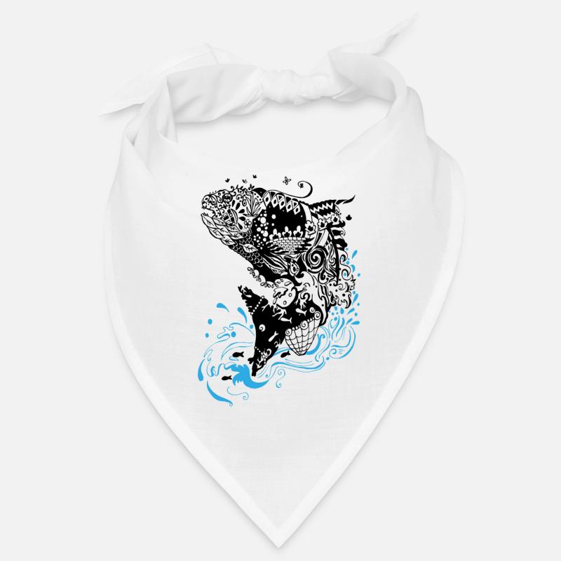Jumping fish (version for light fabrics) Bandana