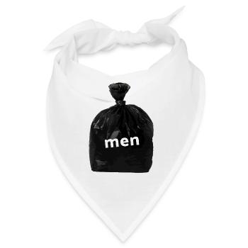 Girlboss Männer sind Müll - Bandana - Weiß - Vorne