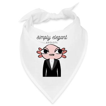 Süßer Vampir in AXOLOTE Tuxedo - Bandana - Weiß - Vorne