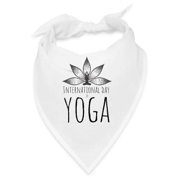 Internationaler Tag des Yoga 2022 - Yoga Tag - Bandana - Weiß - Vorne