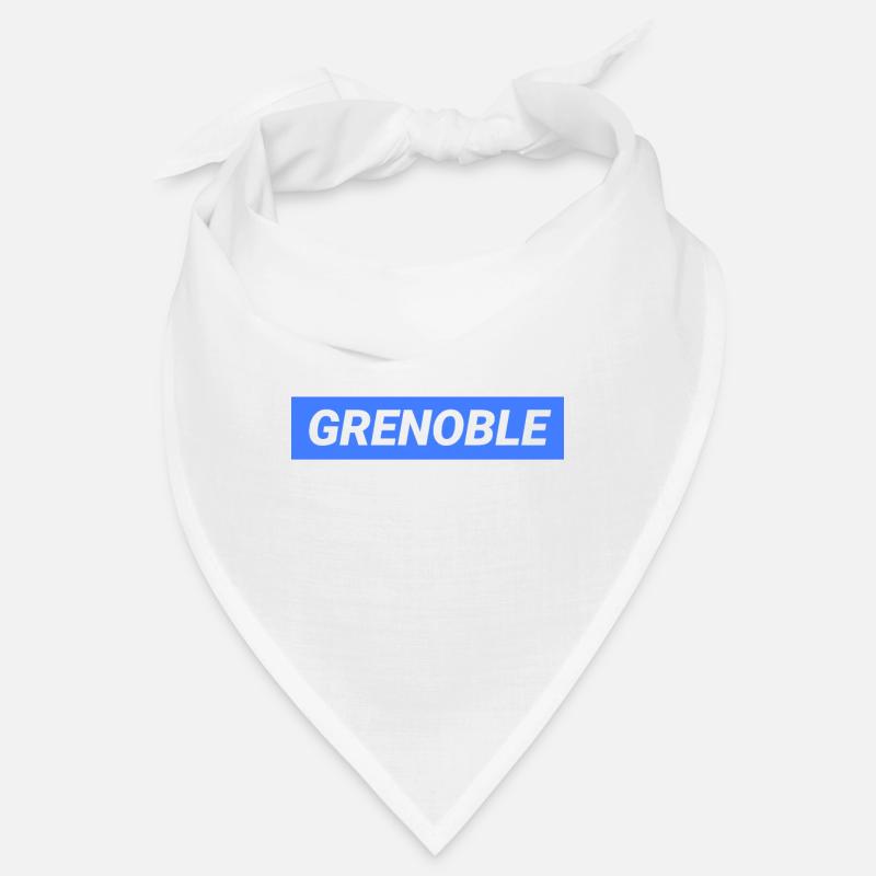 Grenoble Frankreich - Bandana - Weiß