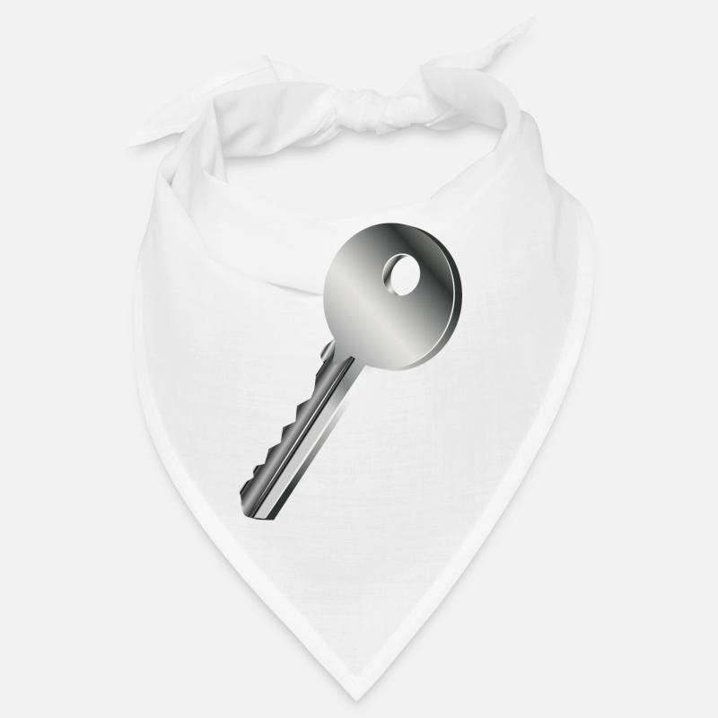 silver-colored single key Bandana