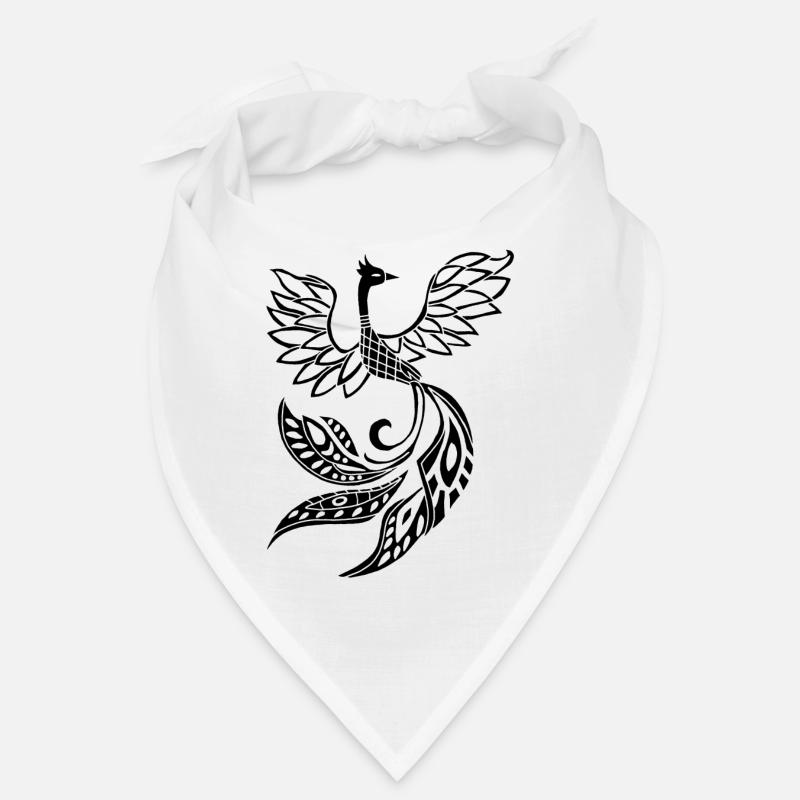 Black phoenix bird Bandana