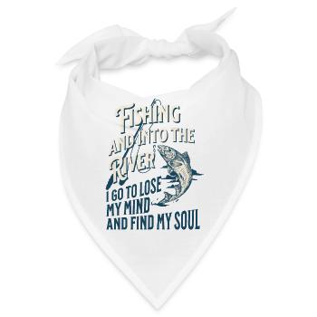 ANGELN UND MEINE SEELE FINDEN - Bandana - Weiß - Vorne